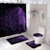Rose Bathroom Shower Curtain with Toilet Seat Lid, Perfect for Your Bathroom Decor