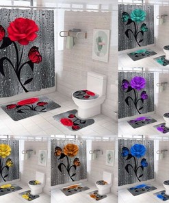 Rose Butterflies Perfume Shower Curtain: Delicate and Feminine Design