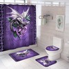 Rose Dragon Shower Curtain for Your Enchanting Bathroom