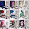 Rose Flower Bathroom Shower Curtain Set for an Elegant Touch