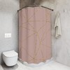 Rose Gold Luxury Shower Curtain - Elegant And Aesthetic Bathroom Decor With Unique Design