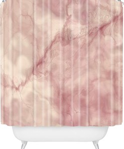 Rose Gold Marble Shower Curtain By Chelsea Victoria For Elegant Bathrooms