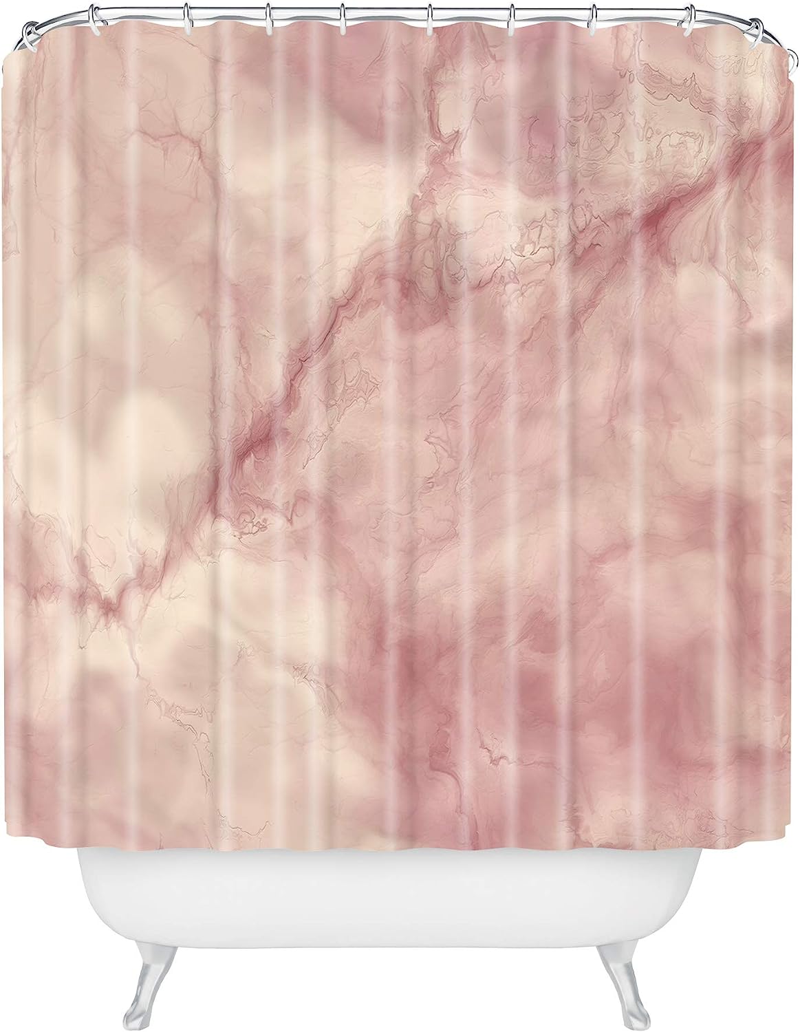 Rose Gold Marble Shower Curtain By Chelsea Victoria For Elegant Bathrooms