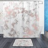 Rose Gold Marble Shower Curtain - Elegant Bathroom Decor