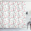 Rose Petals Blossoms Print Shower Curtain For Elegant Bathroom Design