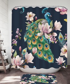 Royal Peacock Shower Curtain - Dazzlingly Beautiful Bathroom Decor