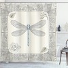 Royal Rose Petals Dragonfly Shower Curtain For A Luxurious Bath Time