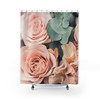 Roze Designer Shower Curtain for Her, Him, and Family - Waterproof Bathroom Decor
