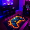 Rug Decor Home - Customizable Game Room Area Rugs with 3D Gaming Rug for Living Room A11