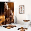 Running Horse Animal Shower Curtain with Graceful Horse Design