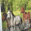 Running Horses Galloping Cowboy Bathroom Shower Curtain for Horse Lovers