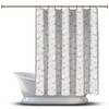 Rustic Anchor Color Wood Planks Fabric Shower Curtain Nautical Bathroom Decor With Neutral Design 