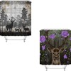 Rustic Animal Bundle: Deer and Elk Shower Curtains for Cabin Bathroom Decor