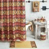 Rustic Aztec Country Western Ranch Shower Curtain, Waterproof Bathroom Decor with Quotes