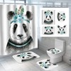 Rustic Bear Shower Curtain With Quotes