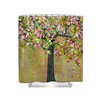 Rustic Bluebird Art Tree Shower Curtain for Home Bathroom Decor