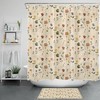 Rustic Botanical Blossom Vintage Shower Curtain For Nature Themed Bathroom