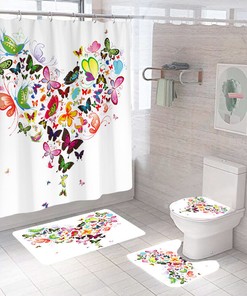 Rustic Butterfly Shower Curtain - Ideal Bathroom Decor For Cabin Or Farmhouse
