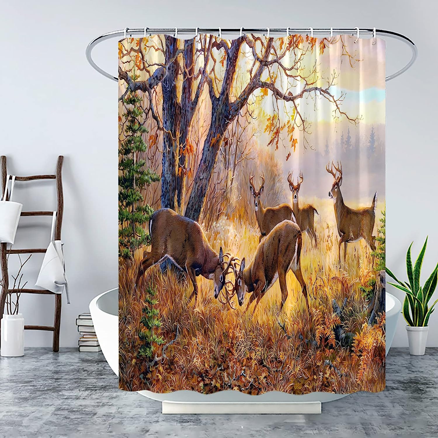 Rustic Cabin Moose Autumn Hunting Shower Curtain - A Perfect Blend Of Nature And Aesthetics