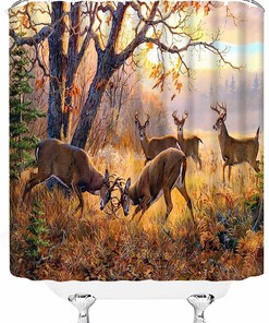 Rustic Cabin Moose Autumn Hunting Shower Curtain - A Perfect Blend Of Nature And Aesthetics