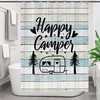 Rustic Cabin Rv Small Stall Shower Curtain With Farmhouse Camping Shower Curtain Funny Travel Trailer Shower Curtain