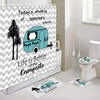 Rustic Camper Rv Shower Curtain, Ideal For Any Camping-Fan'S Bathroom