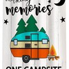 Rustic Camper Trailer Shower Curtain, Perfect For Outdoor Camping Adventure Bathroom