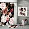Rustic Charm Meets Chic Style in this Rose Flowers Rural Shower Curtain