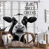 Rustic Cow Shower Curtain For The Bathroom With Western And Farmhouse Shower Curtain Design