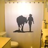 Rustic Cowgirl Shower Curtain With Horse And Western Bathroom Decor Design - Ideal For Your Rustic And Western