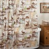 Rustic Deer Moose Antlers Printed Shower Curtain: Ideal For Cabin-Themed Bathrooms