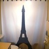 Rustic Eiffel Tower Shower Curtain For Paris Bathroom Decor