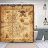 Rustic Elk Moose Deer Forest Pine Tree Moon Design Vintage Animal Shower Curtain, Countryside Farmhouse Style