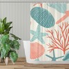 Rustic Farmhouse Seashell Bathroom Accessories Shower Curtain for Women 