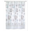 Rustic Farmhouse Themed Seashell and Ocean Life Motif Shower Curtain