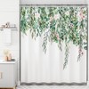 Rustic Floral Plant Farmhouse Shower Curtain - Washable Fall Bathroom Shower Curtain - Perfect For Nature Lovers