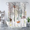 Rustic Forest Hunting Lodge Vintage Bathroom Shower Curtain for Cabin Safari Jungle Theme