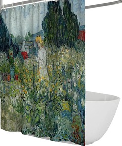 Rustic Garden Van Gogh Art Shower Curtain With Waterproof Fabric For Home Bathroom Accessories