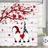 Rustic Hearts Trees Fabric Shower Curtain For Your Bathroom Decor