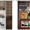 Rustic Lodge Wildlife Animal Adventure Shower Curtain for Bathroom Decor