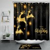 Rustic Moose Printed Shower Curtain With Nature Scenery - Waterproof And Long-Lasting