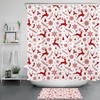 Rustic Moose Printed Shower Curtain With Stunning Landscape - Waterproof And Stylish