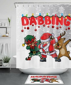 Rustic Moose Shower Curtain With Woodland Theme