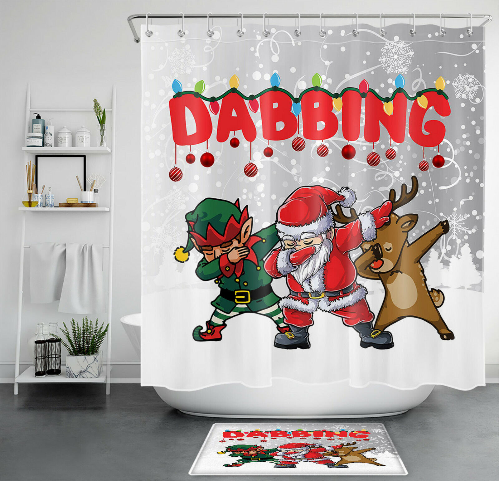 Rustic Moose Shower Curtain With Woodland Theme