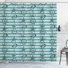 Rustic Nautical Shower Curtain with Ship Wheel Anchor Print for Your Bathroom - Perfect for Your Coastal Dcor