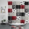 Rustic Plaid Buffalo Animal Elk Shower Curtain for a Lodge-Inspired Bathroom