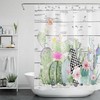 Rustic Planks and Cactus Gnome Shower Curtain 
