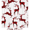 Rustic Red Plaid Deer Shower Curtain for a Cozy Cabin Look