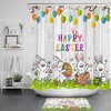 Rustic Retro Lovely Rabbit Easter Eggs Shower Curtain - Vintage Shower Curtains