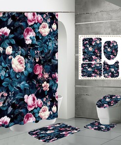 Rustic Rose Flowers Shower Curtain with New Classic Design
